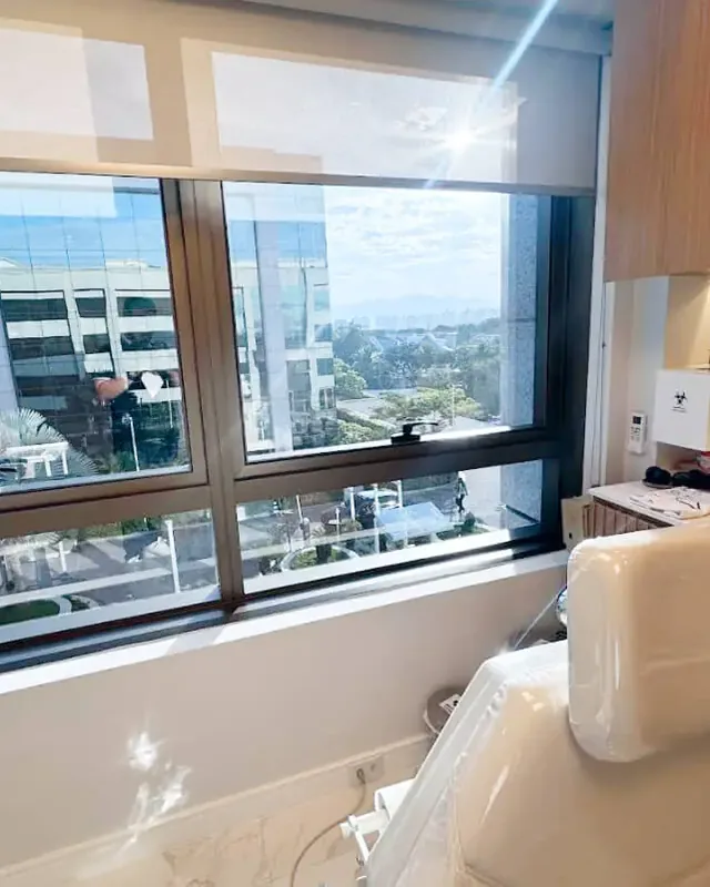 Vista da sala de procedimentos